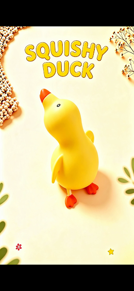 Yellow Squishy Duck viral fidget toy